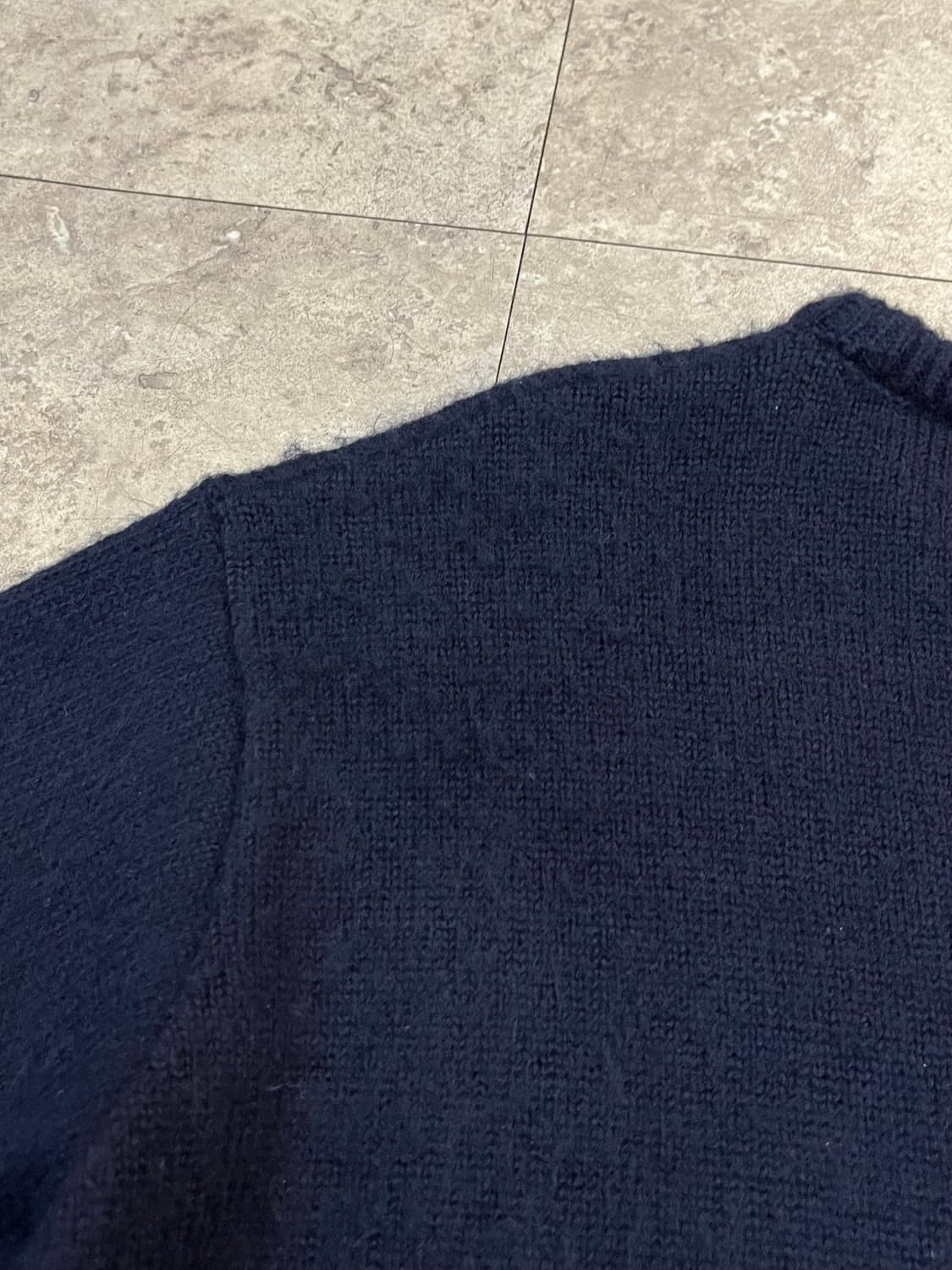 디스이즈네버뎃 빅로고 니트 네이비 S #csz3337 상품이미지8