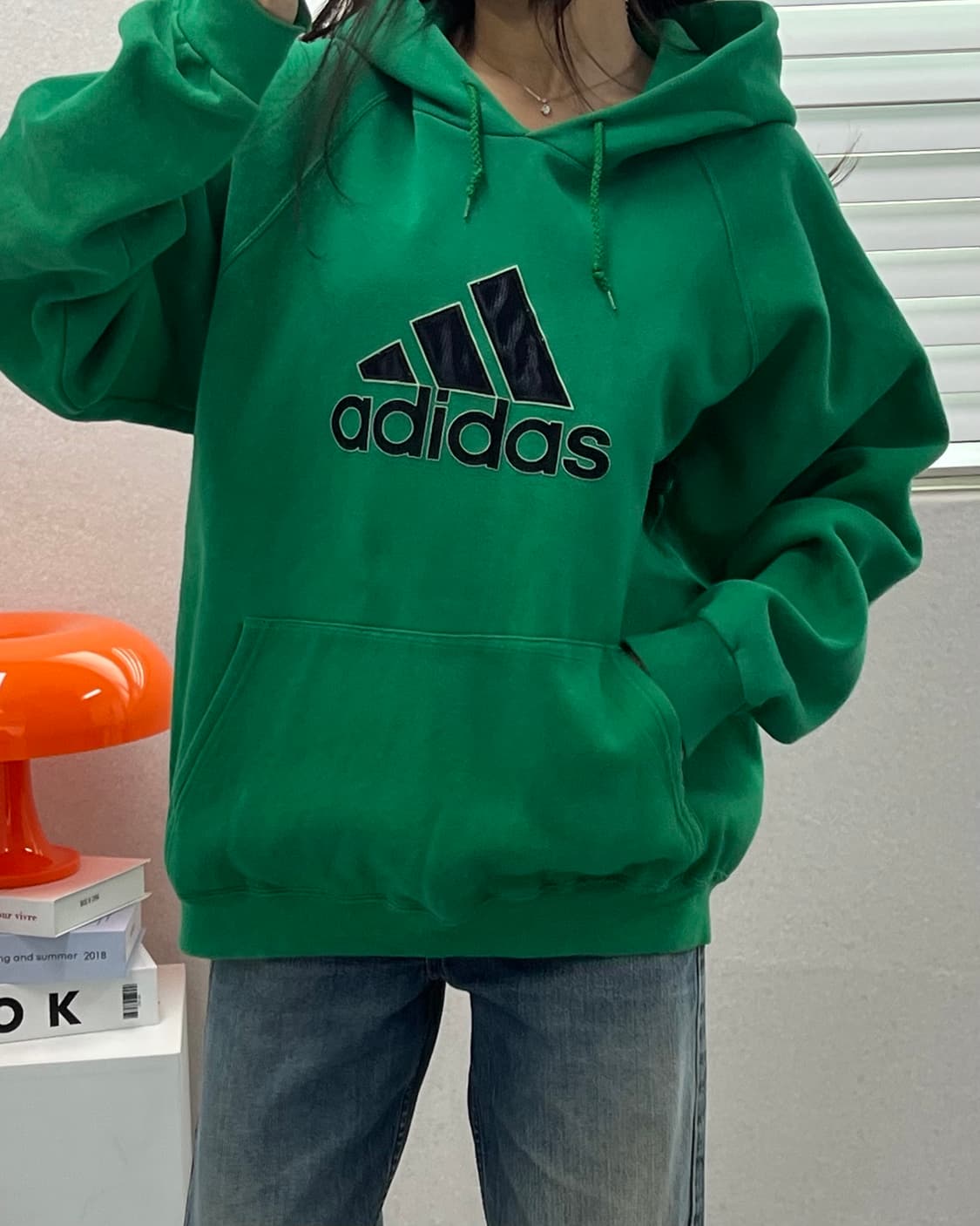 (L)90'S 아디다스 USA 후드-M1582 상품이미지2