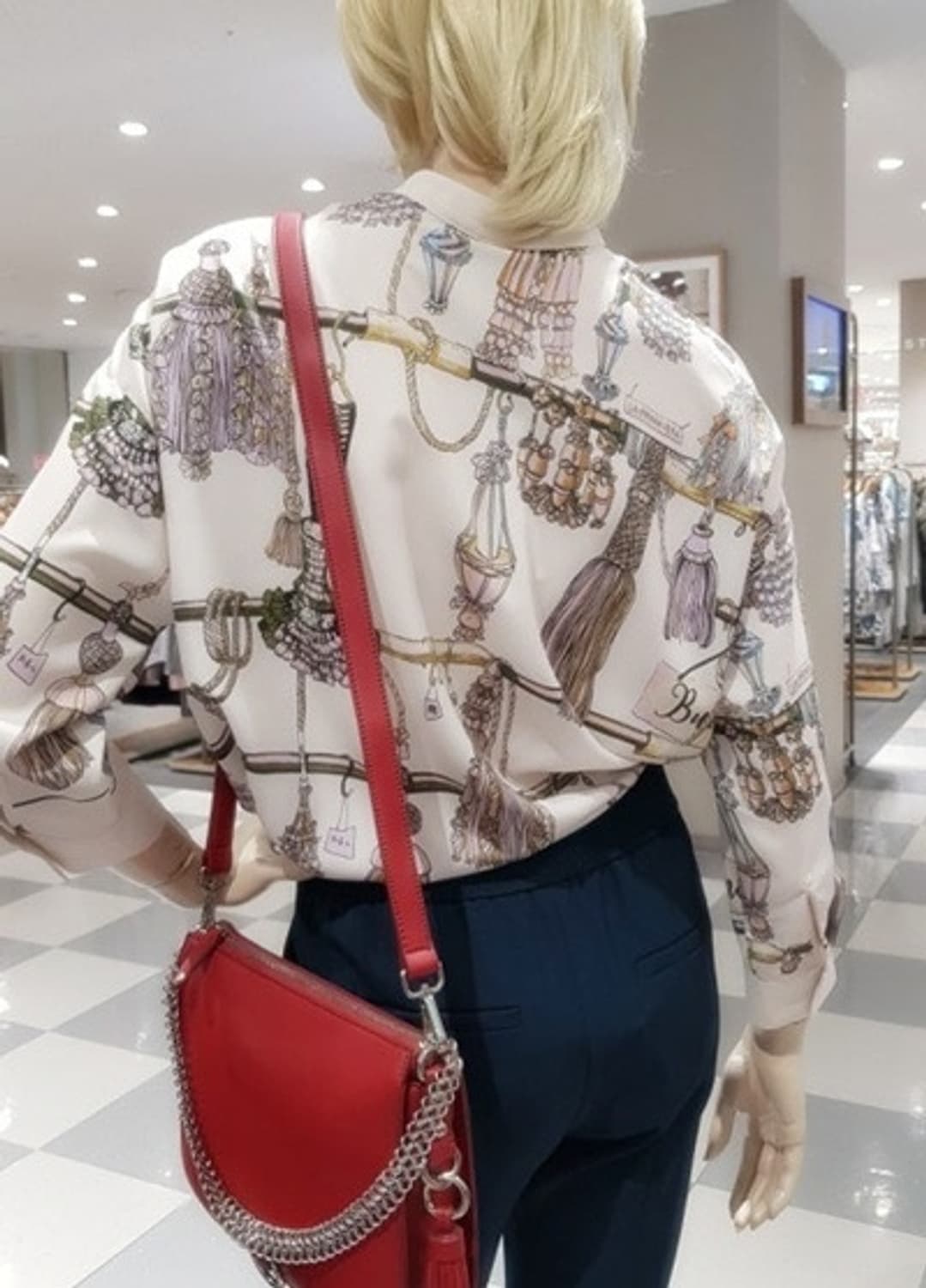 베네통 태슬프린팅 블라우스 (9부소매)  상품이미지2