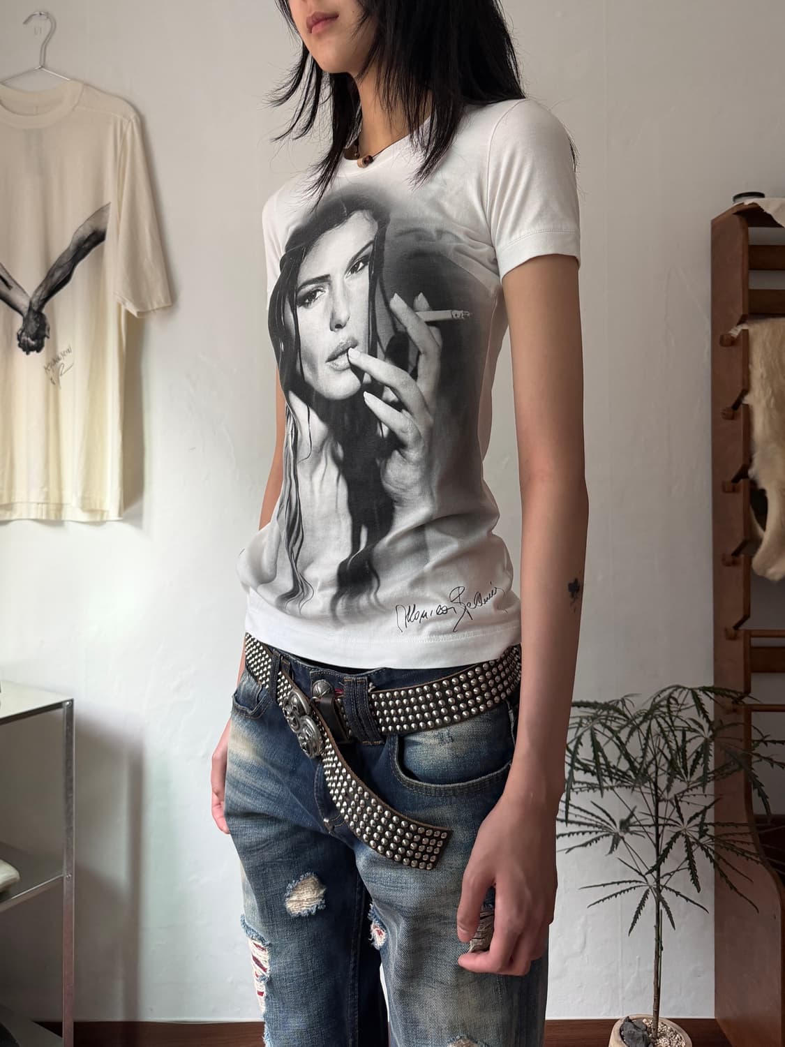 돌체앤가바나 모니카 벨루치 프린팅 티셔츠 상품이미지2