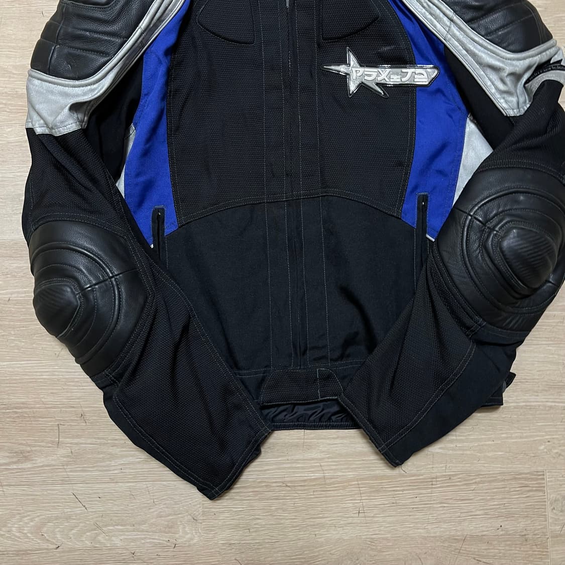 하인게릭 쉘텍스 배색 레이싱 바이커 자켓 [블랙] L/100 상품이미지3