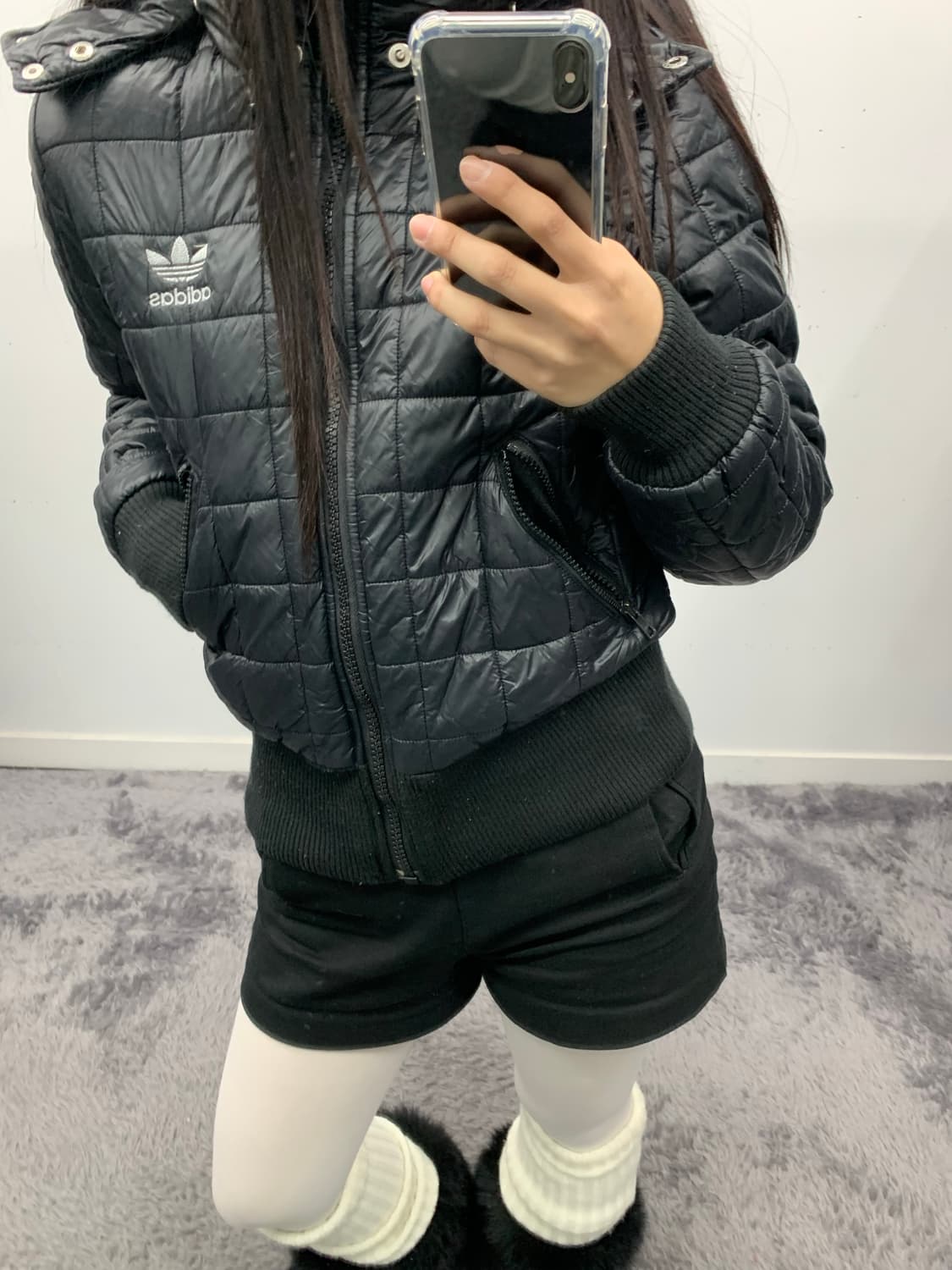 아디다스 y2k 퀄팅 푸퍼 다운 상품이미지1