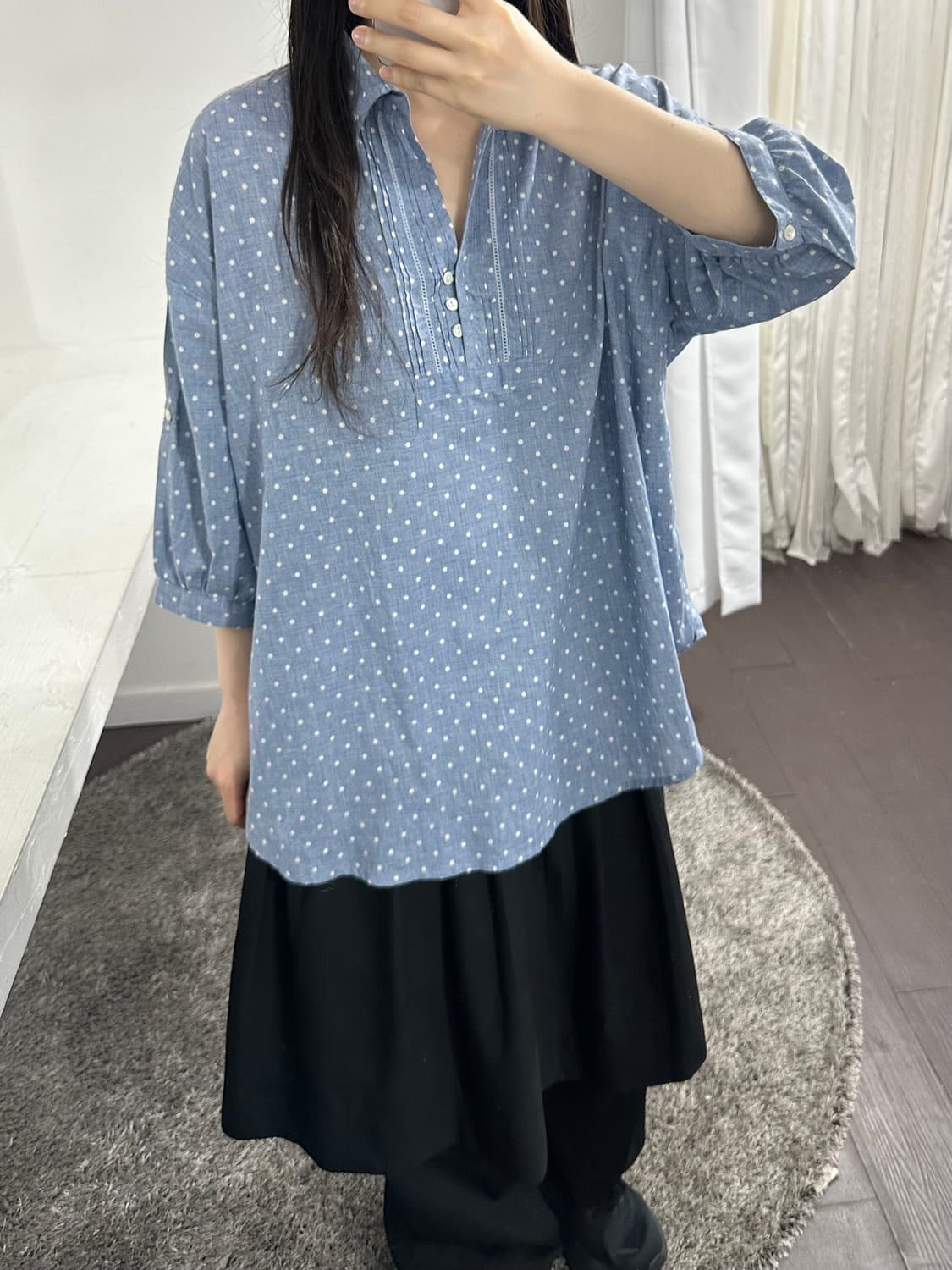 dot mori blouse 상품이미지3