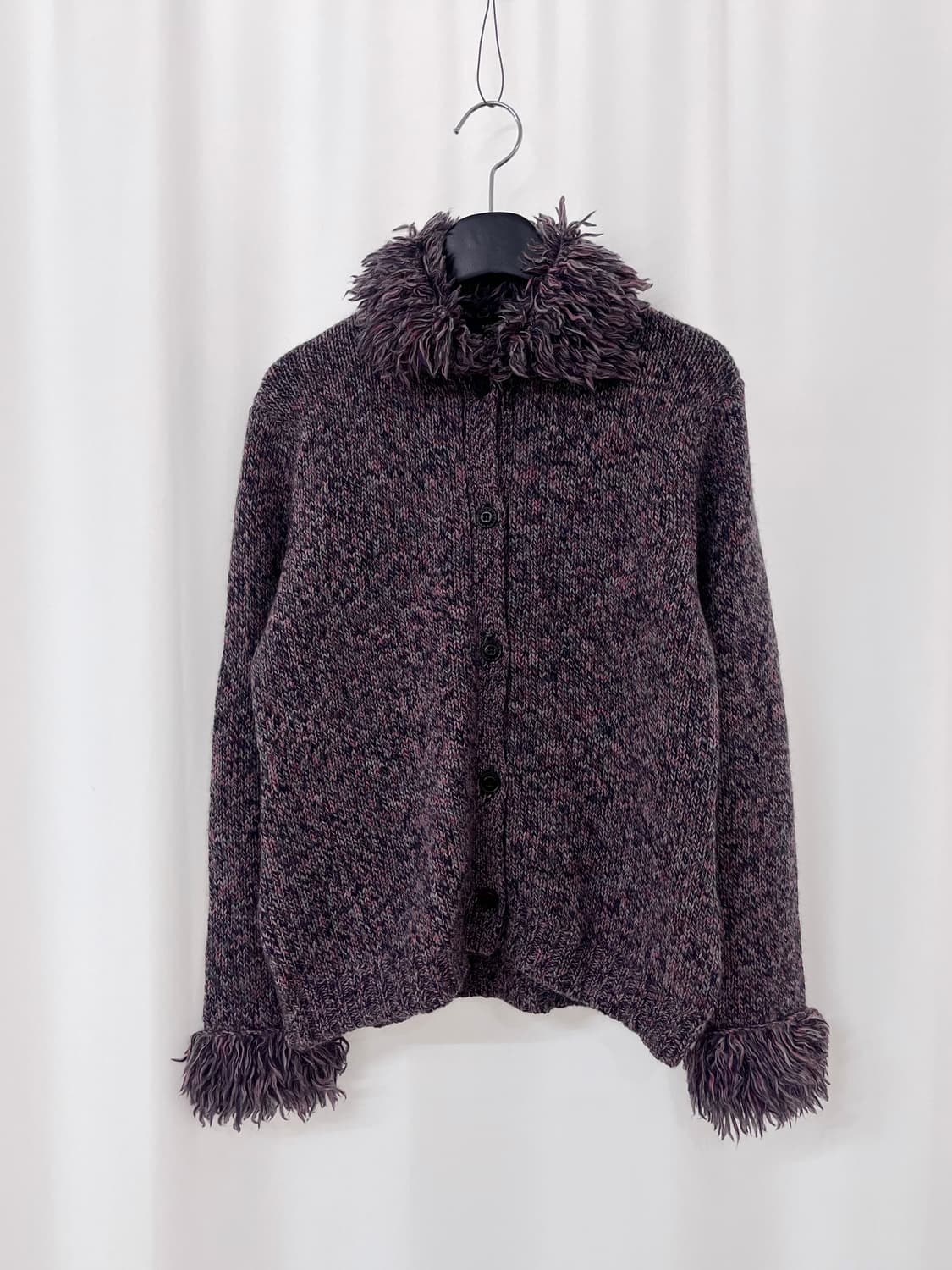 ANITA JOVIS fur trim cardigan  상품이미지1