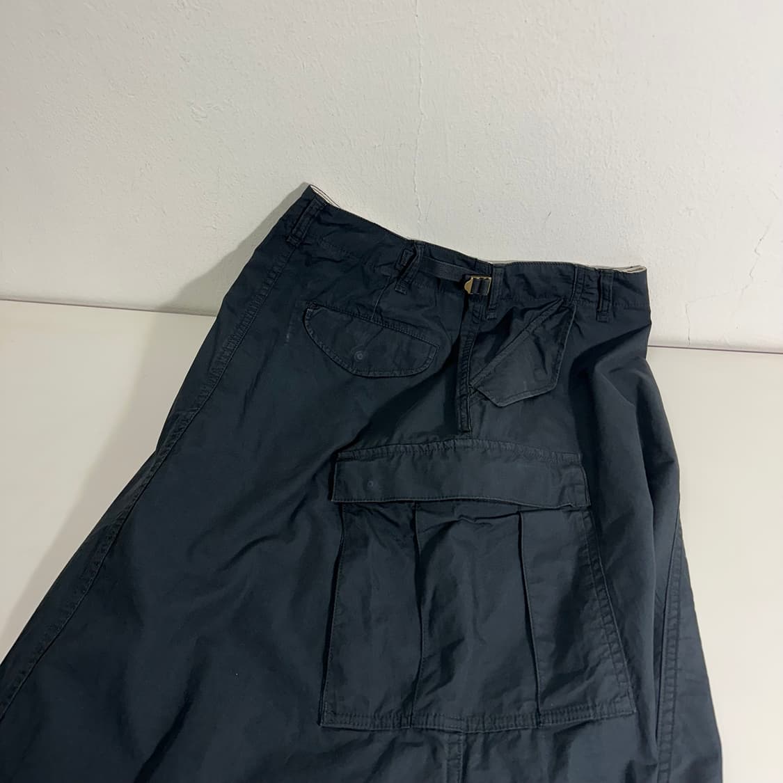 1 우먼M 빔스보이즈 먹색 A라인 부스럭면 카고스커트 상품이미지2