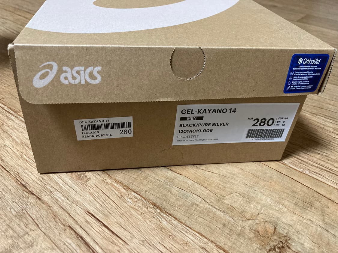 아식스 젤 카야노 14 블랙 퓨어 실버 280 상품이미지2
