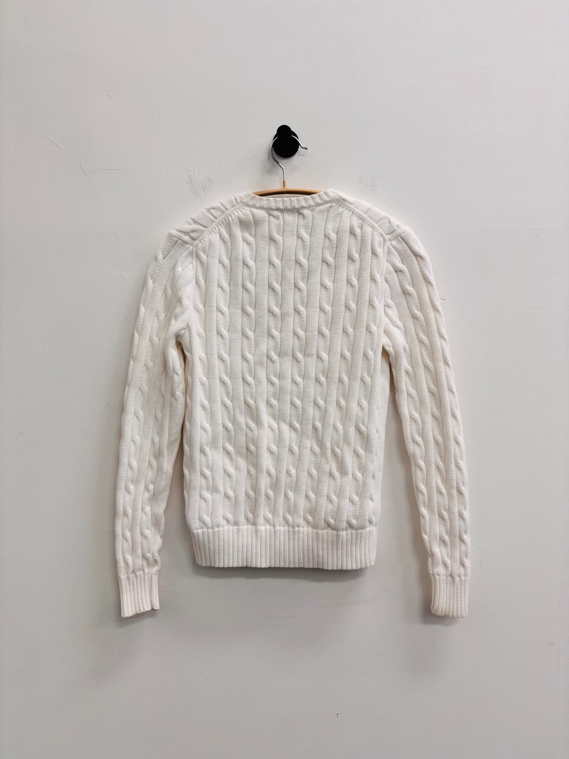 폴로 랄프 로렌 엠브로이드 케이블 니트 브이넥 스웨터 상품이미지4