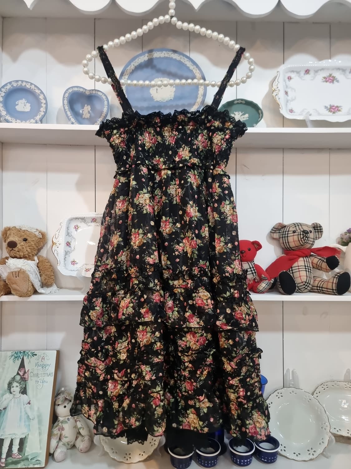 axes femme 로즈 플라워 레이스 끈원피스 상품이미지8