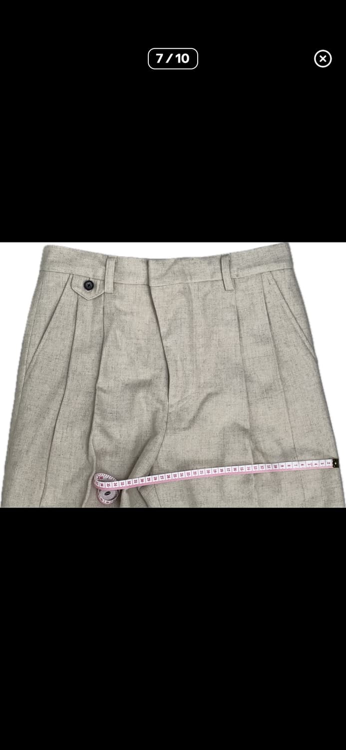 [S] STU 20FW 투턱 루즈핏 슬랙스 아이보리 상품이미지7