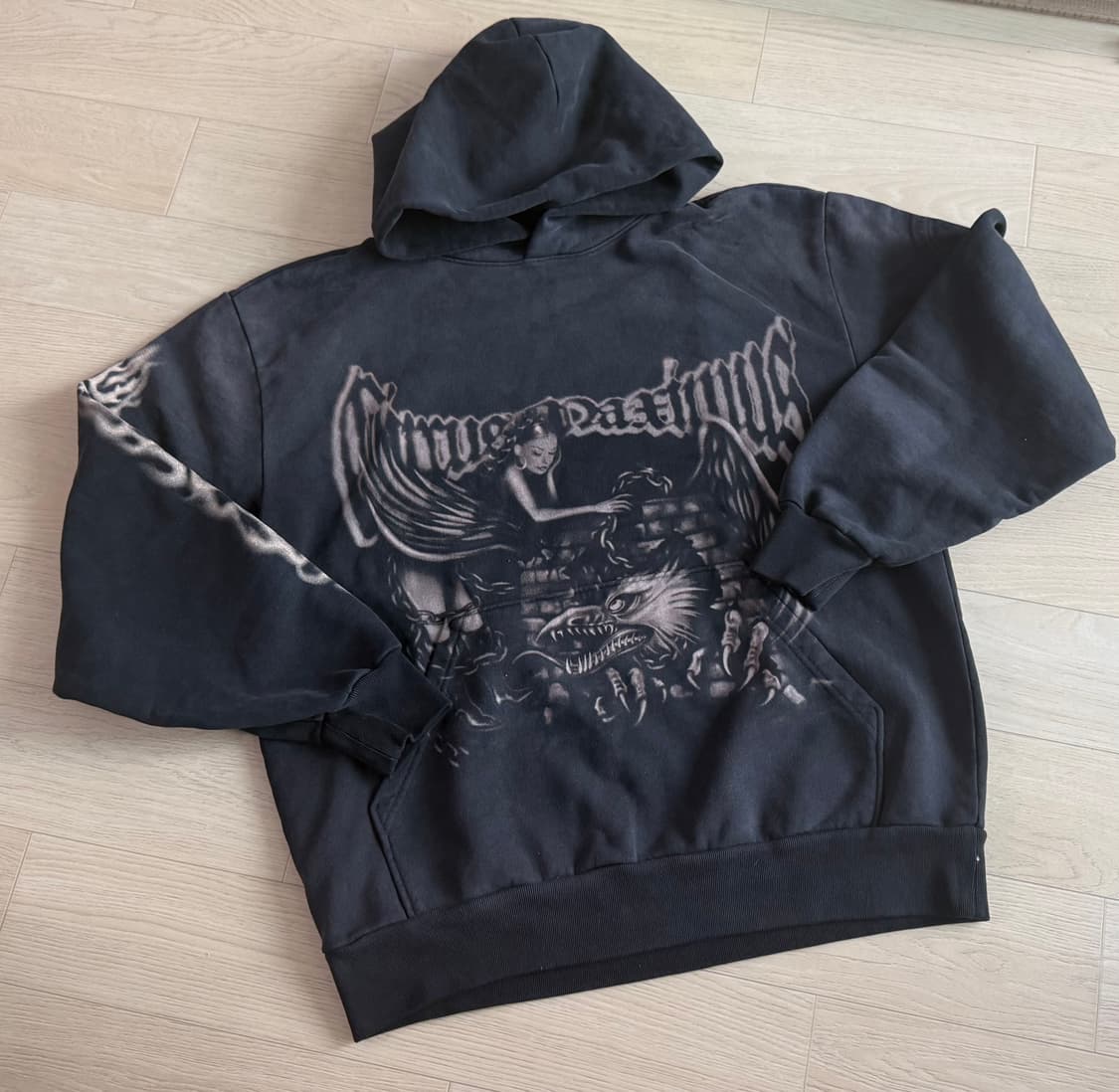 [L] 트레비스 스캇 공연 2025 코리아 익스클루시브 후드 블랙 상품이미지1