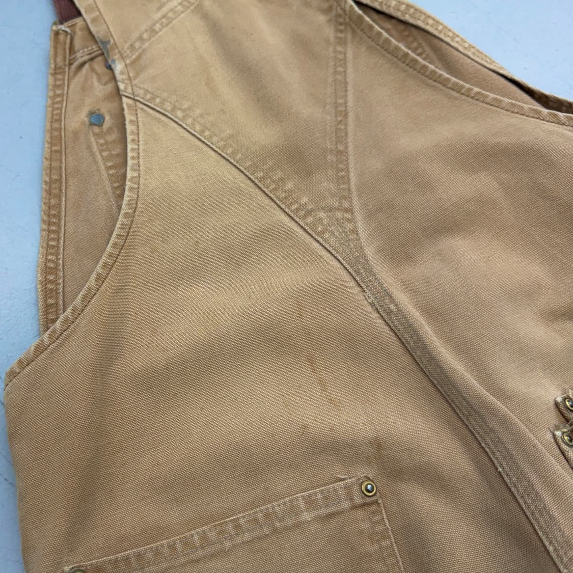 칼하트 OG 덕캔버스 와이드 워크 멜빵 오버롤  상품이미지9