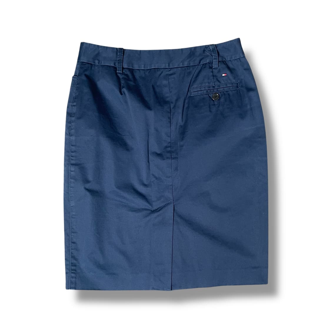 (28) 타미힐피거 미니로고 네이비 트임 면 스커트 2 상품이미지2