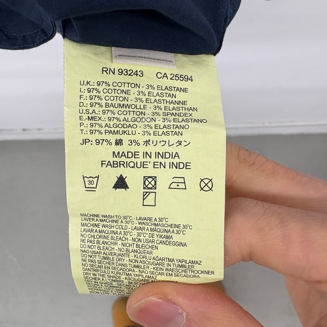 디젤 네이비 긴팔 셔츠 남성 M 상품이미지7