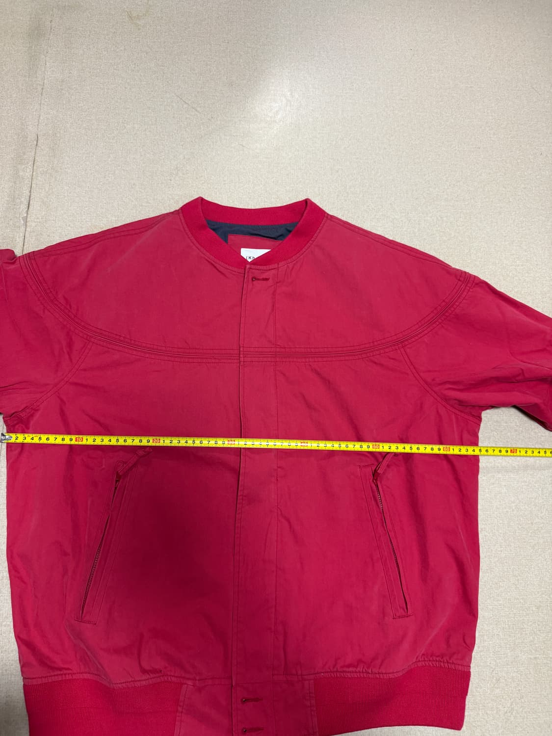 Khakis, 카키스 Washed Derby Jacket Red, L 상품이미지3