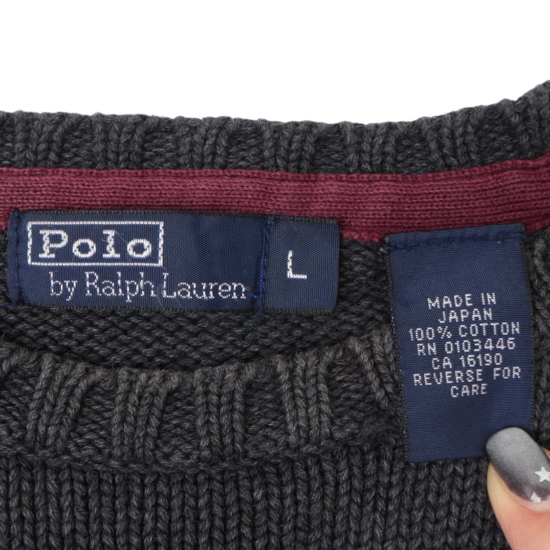 폴로 랄프로렌 우먼스 그레이 니트 상품이미지8