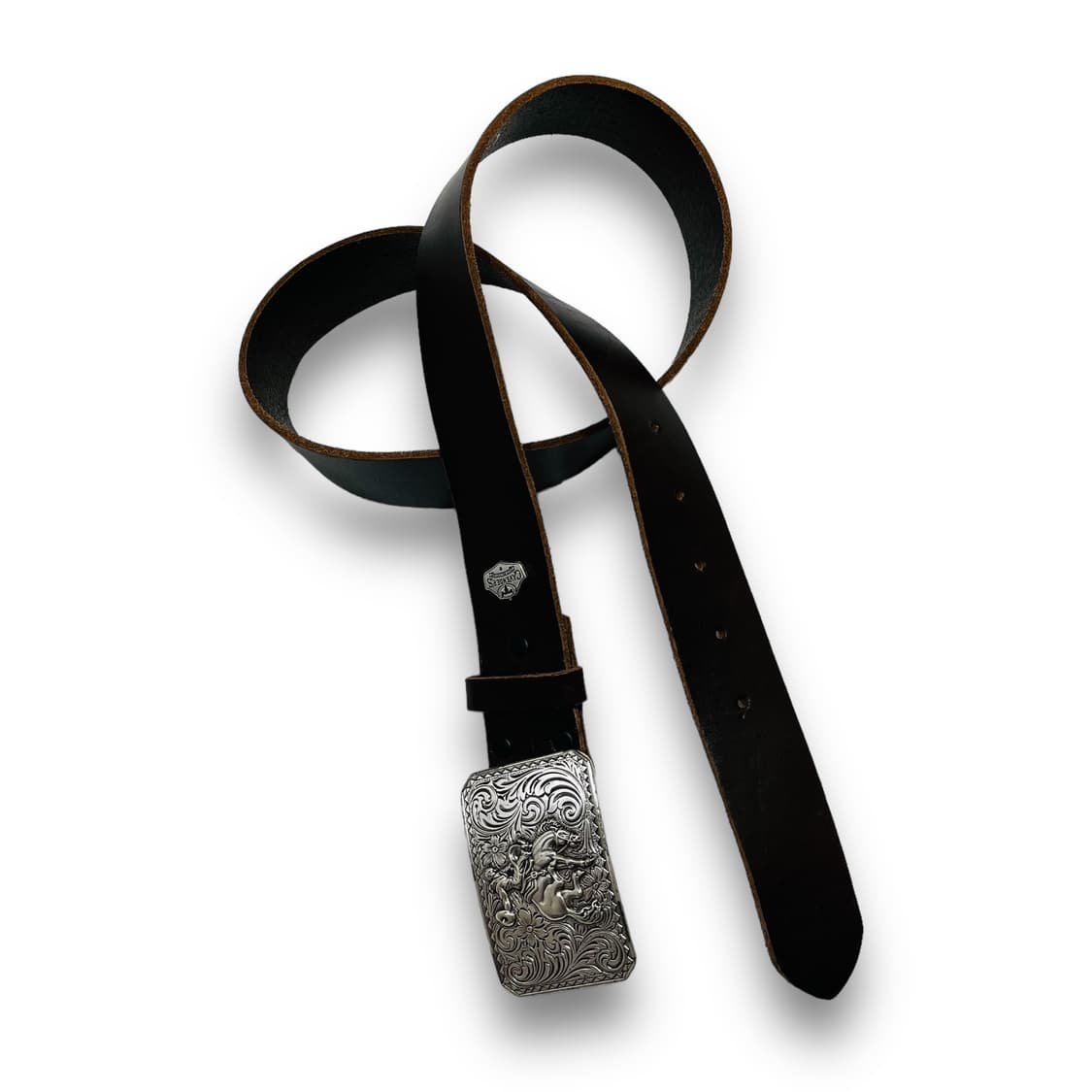 CAVENDER's 서부시대 웨스턴 빅 버클 레더 벨트 상품이미지5