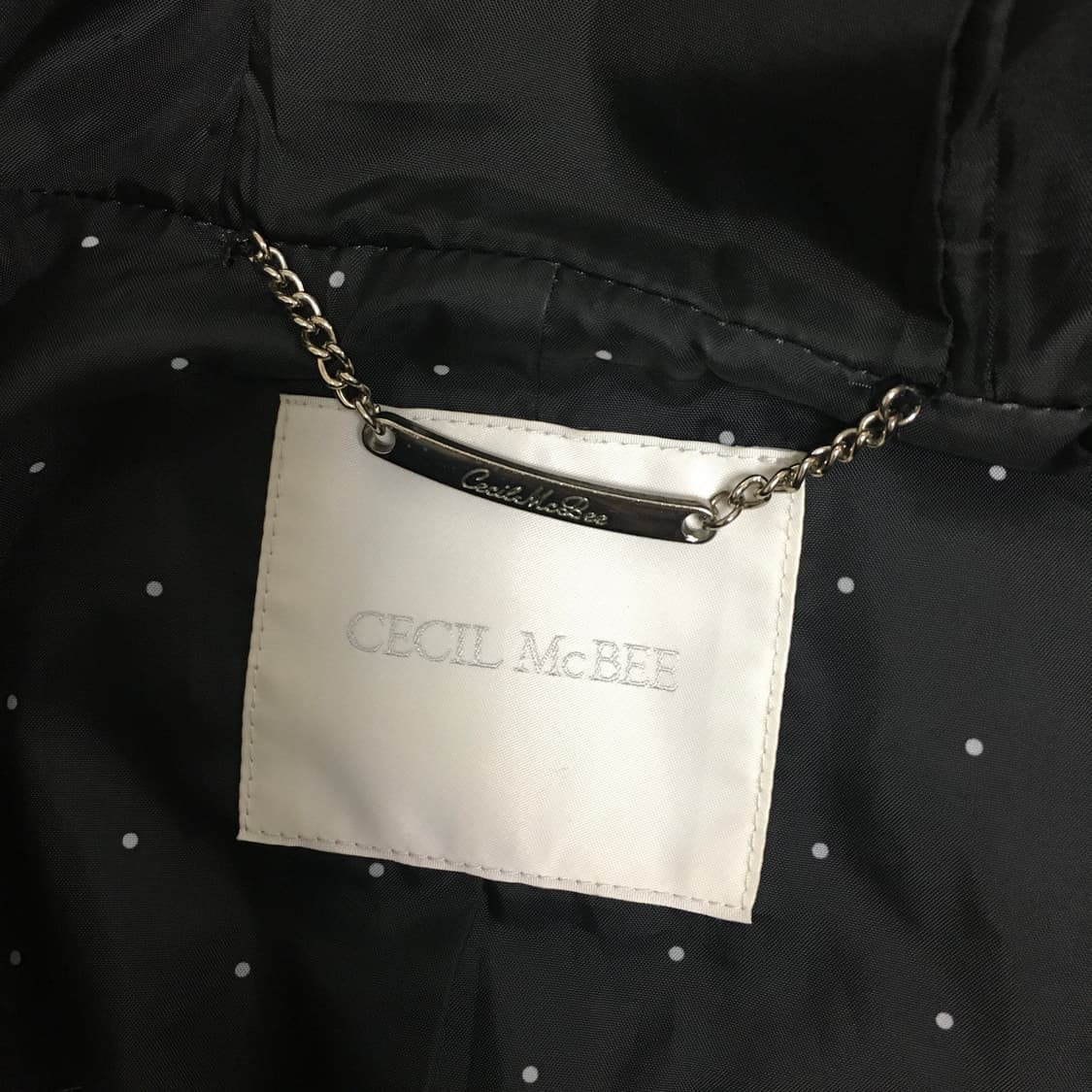 세실맥비 숏코트 블랙 도트 갸루 대장 일브 y2k 상품이미지2