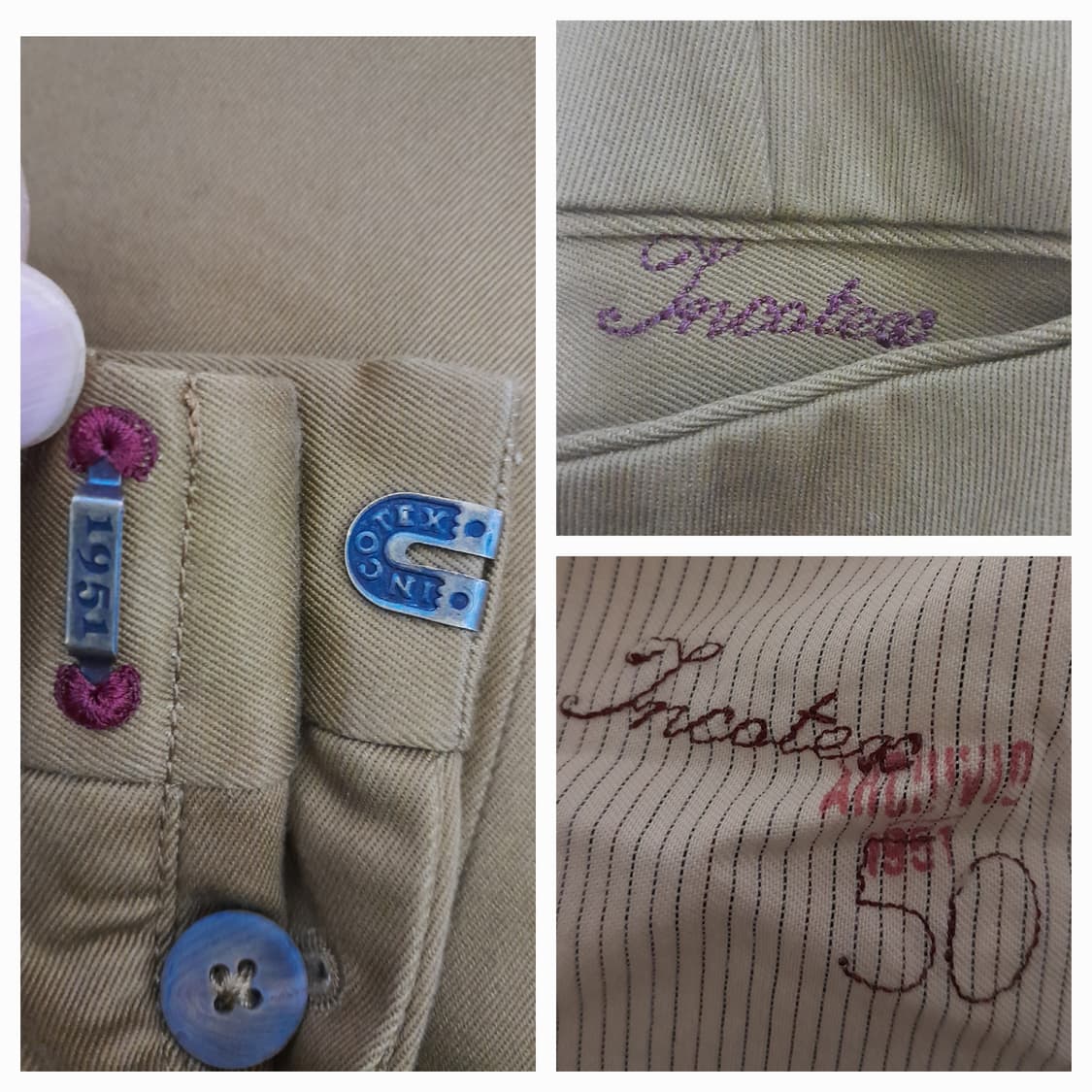 이태리 인코텍스 머스타드 치노팬츠 50/34" 상품이미지7