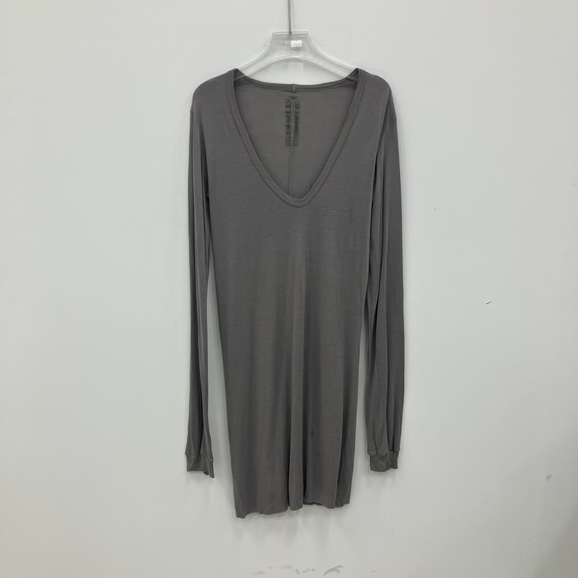 릭오웬스 07ss wishbone 그레이 브이넥 롱슬리브 38 상품이미지1