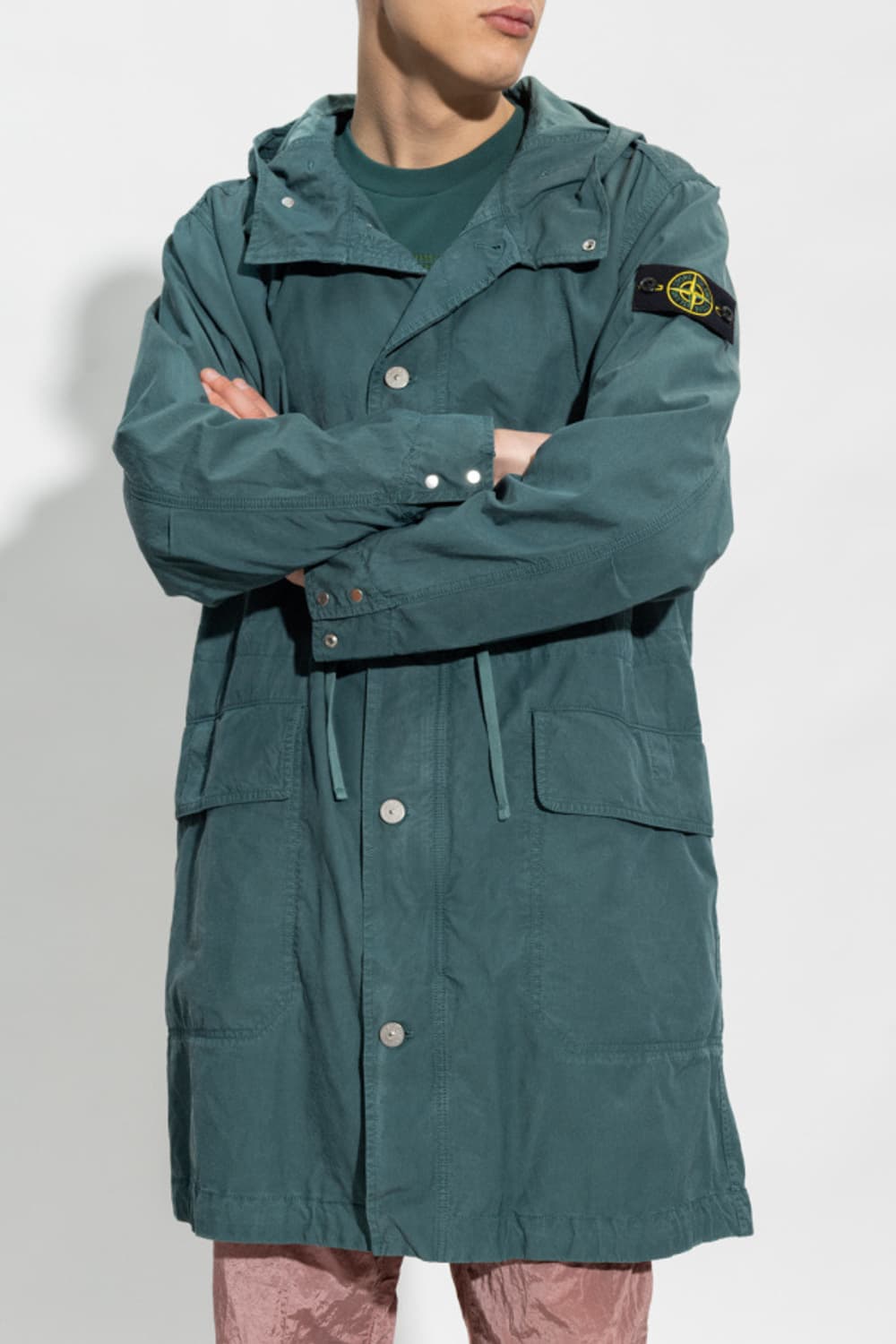 스톤아일랜드 큐프로 코튼 트윌 후드 파카 상품이미지1