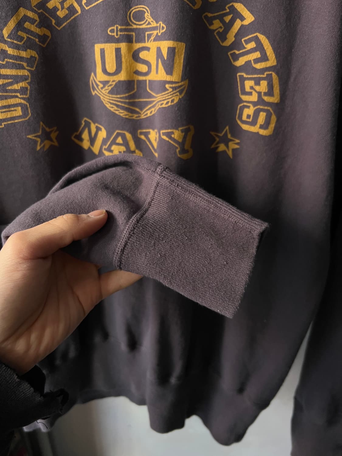 [M]WAREHOUSE 웨어하우스 USN 미 해군 스텐실 스웻셔츠 상품이미지5