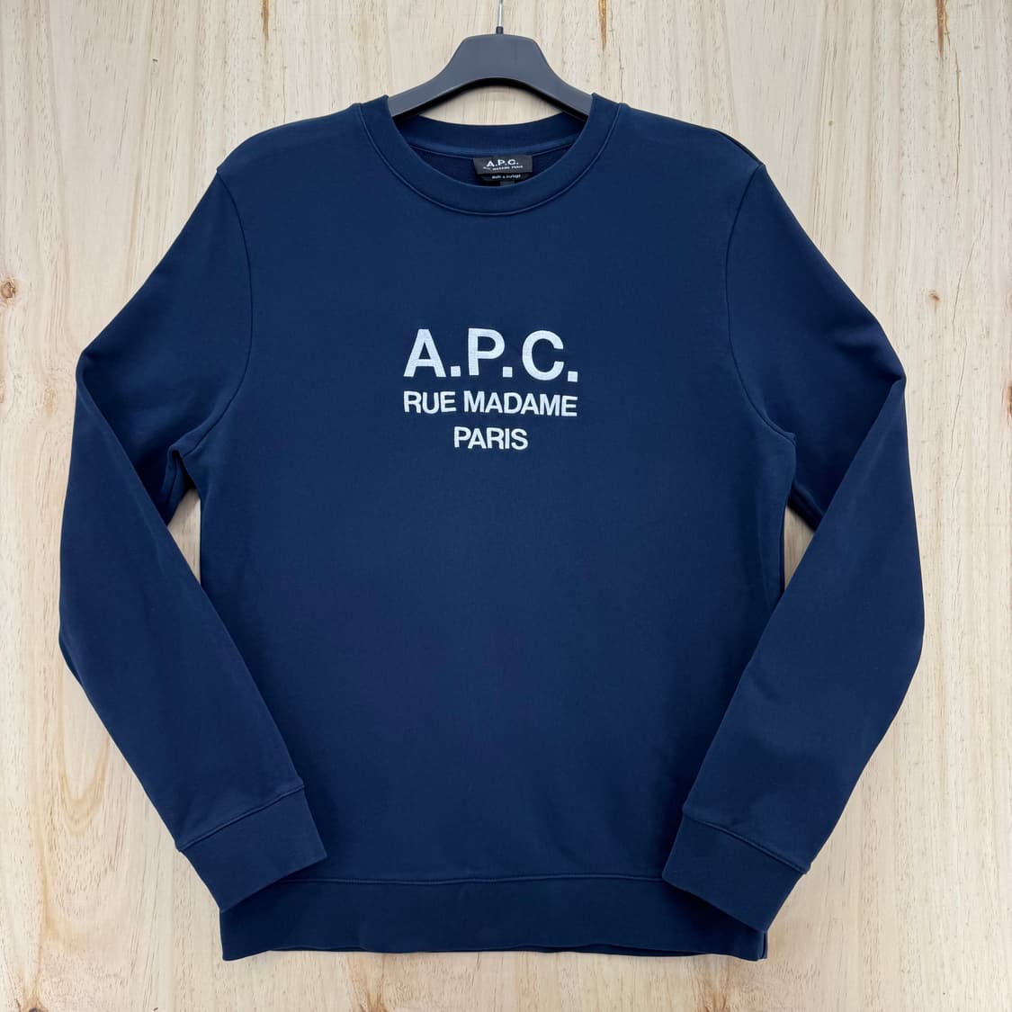 아페쎄 A.P.C 파리 네이비 맨투맨 L 상품이미지1