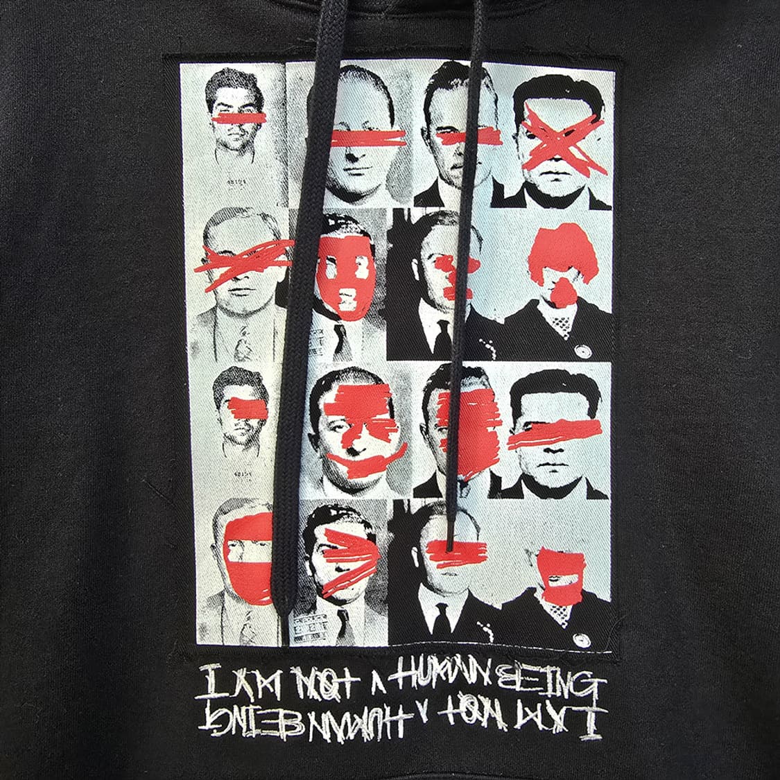 아이엠낫어휴먼비잉 그래픽 후드티 M 상품이미지3
