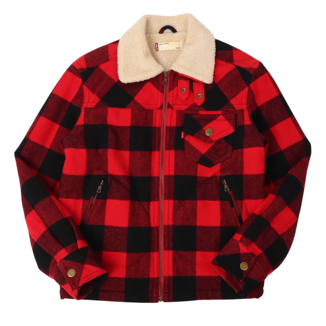 리바이스 타탄 체크 쉐르파 트러커 자켓 상품이미지1