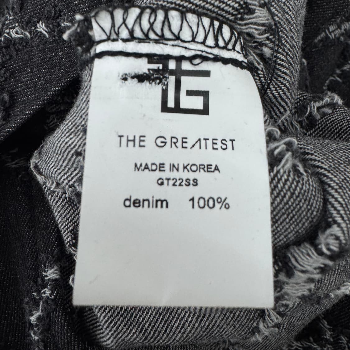더그레이티스트 디테일 흑청 데님팬츠 상품이미지10
