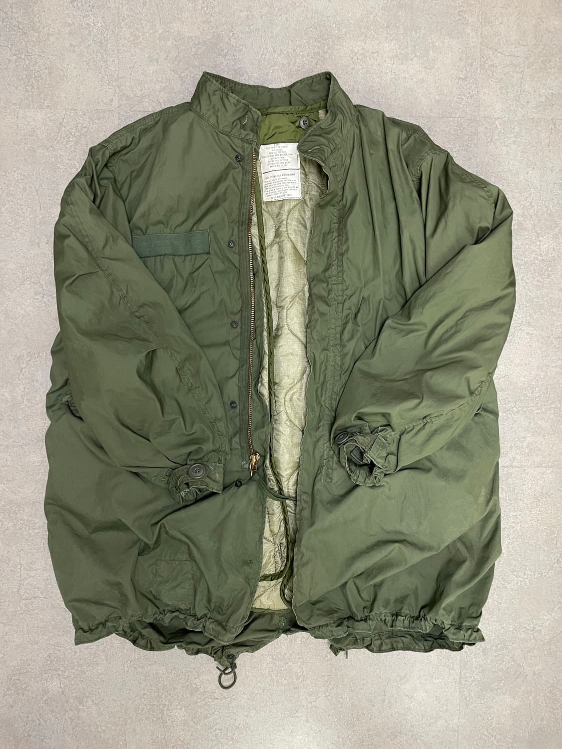 70s 오리지널 미군 m65 피쉬테일 라이너 포함 개파카 상품이미지2