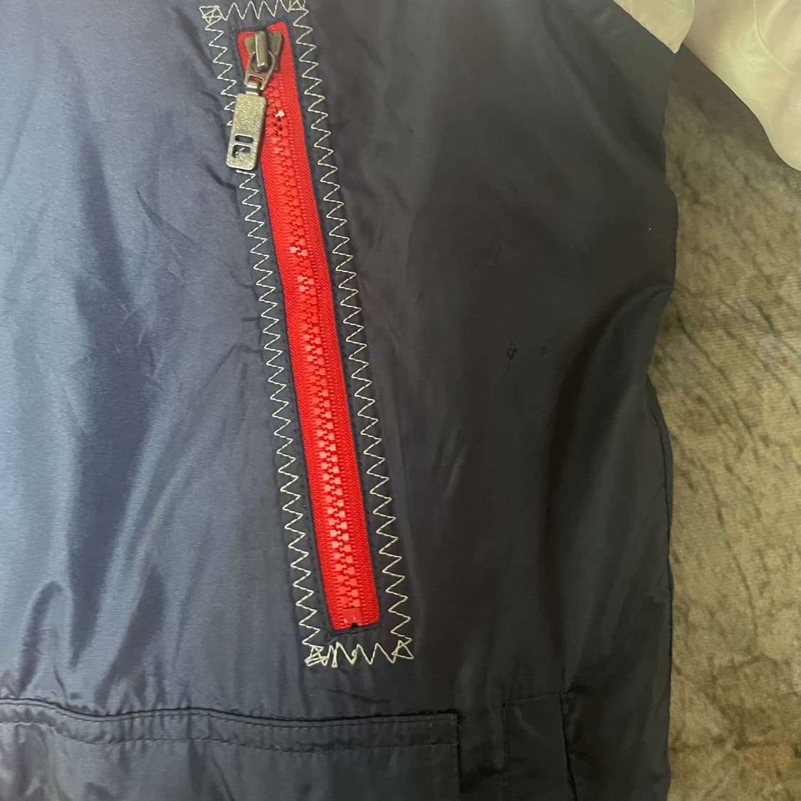 휠라 빈티지 올드스쿨 레트로 배색점퍼 L 상품이미지3