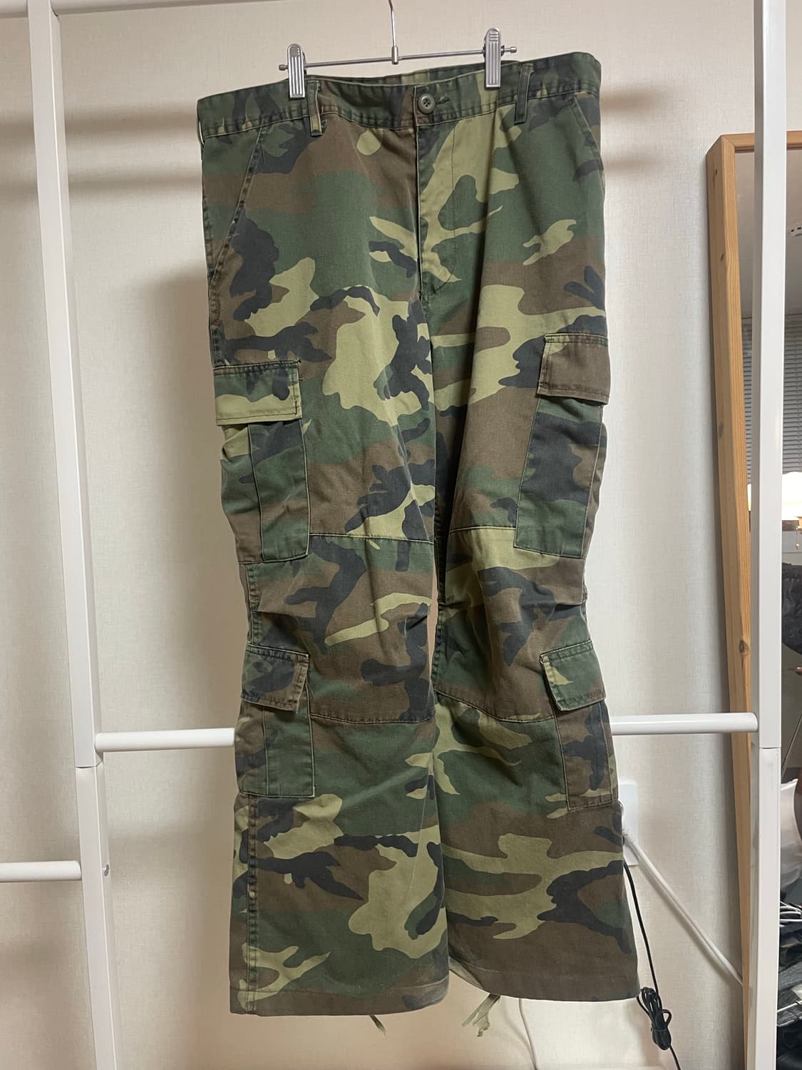 빈티지 워시드 카모 카고 팬츠  상품이미지1