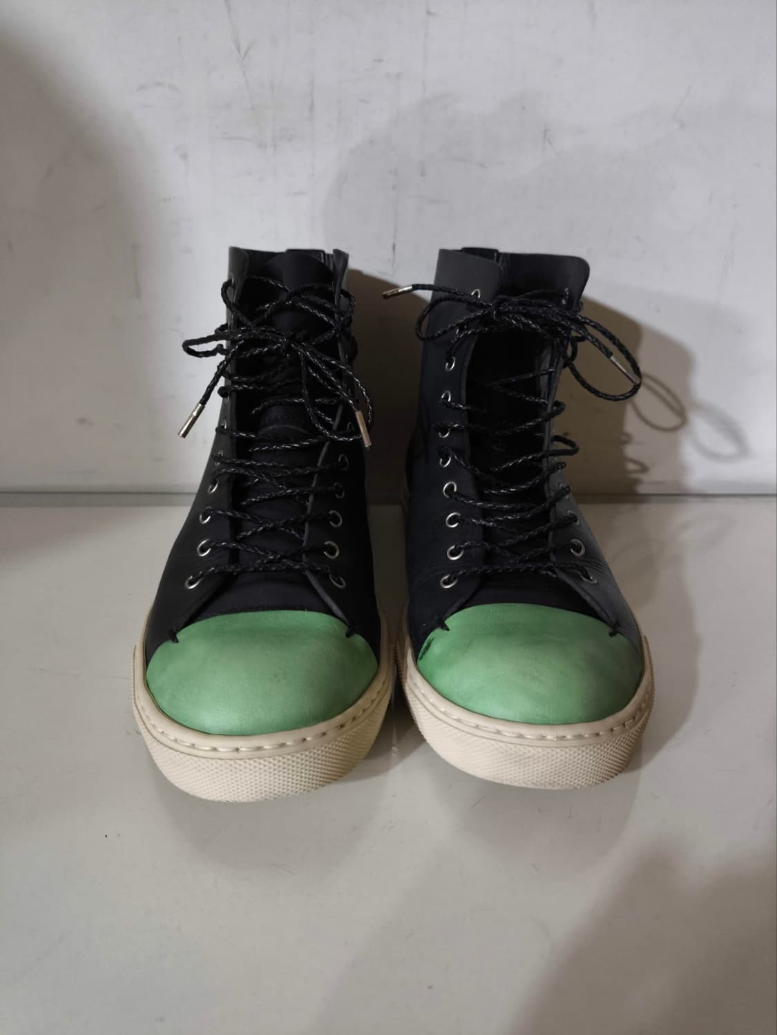 39 260mm 부테로 타니노 송아지 가죽 스니커즈 블랙 상품이미지3