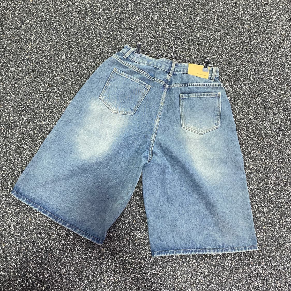 빈티지 워싱 데님 버뮤다 팬츠 B2303 상품이미지3