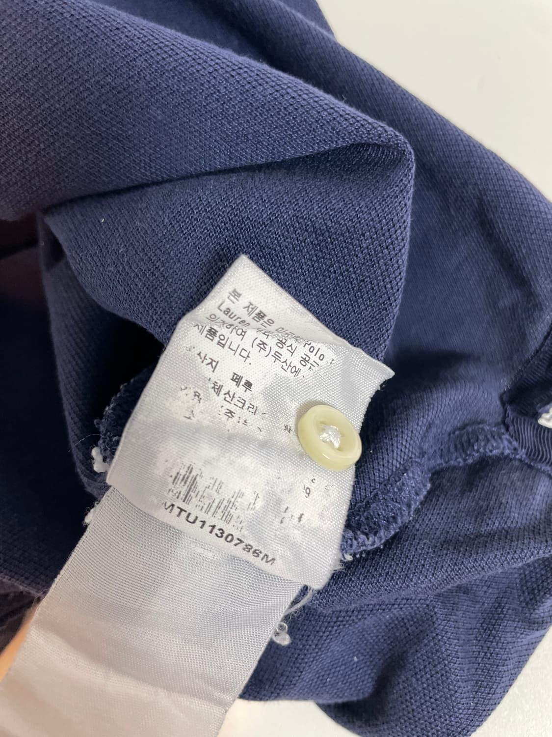 폴로 네이비 커스텀핏 pk 셔츠  상품이미지7