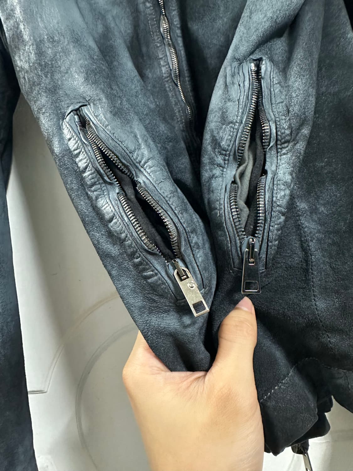 조르지오 브라토 페인팅 레더 자켓 상품이미지3