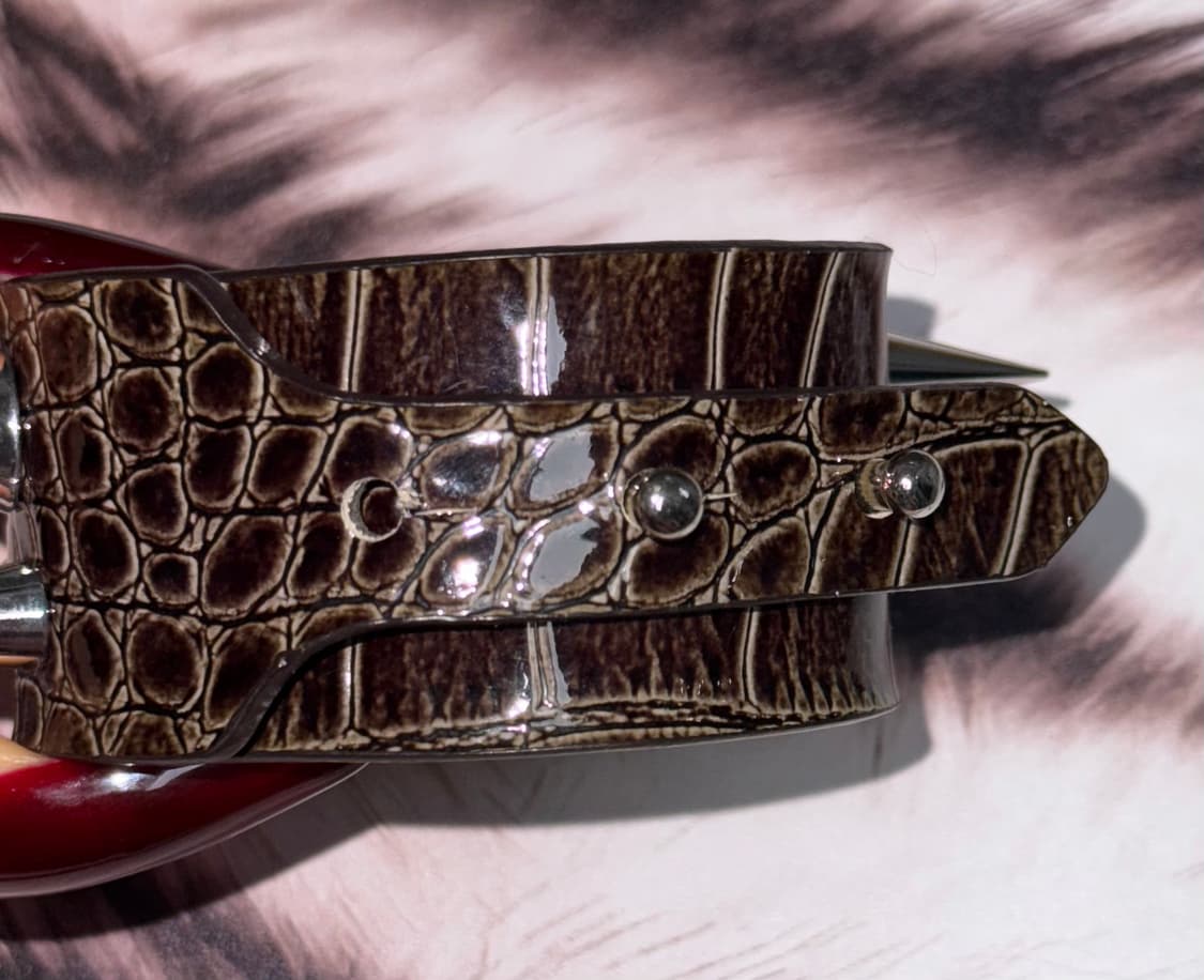 emo 펑크 갸루 스파이크 스터드 가죽 뱅글 팔찌 상품이미지5