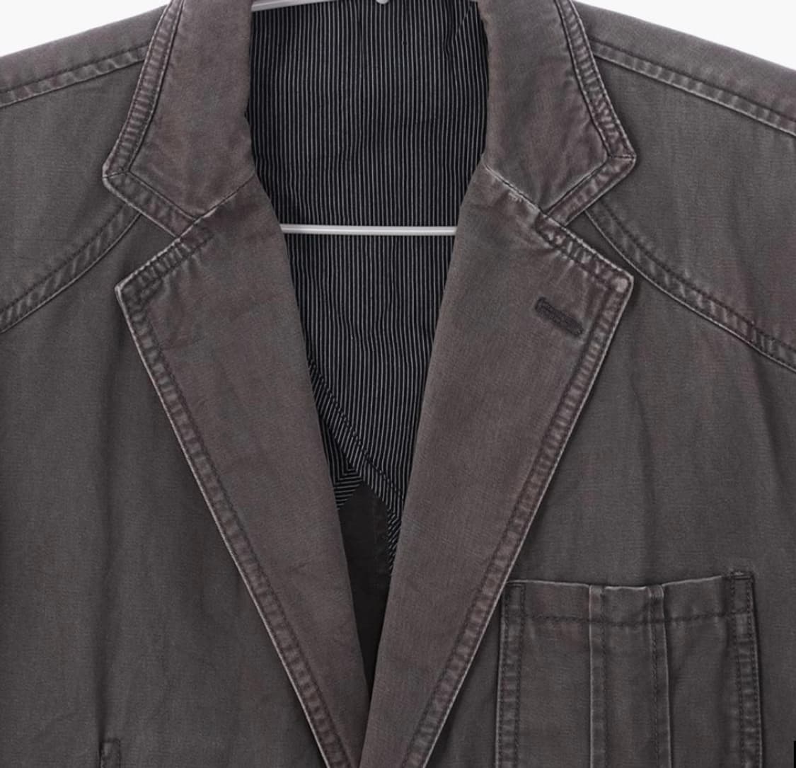 빈티지 워싱 코튼 블레이저 자켓 상품이미지2