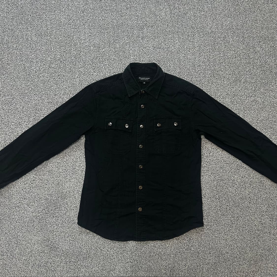 Roushatte standard black Western Shirt. 상품이미지1