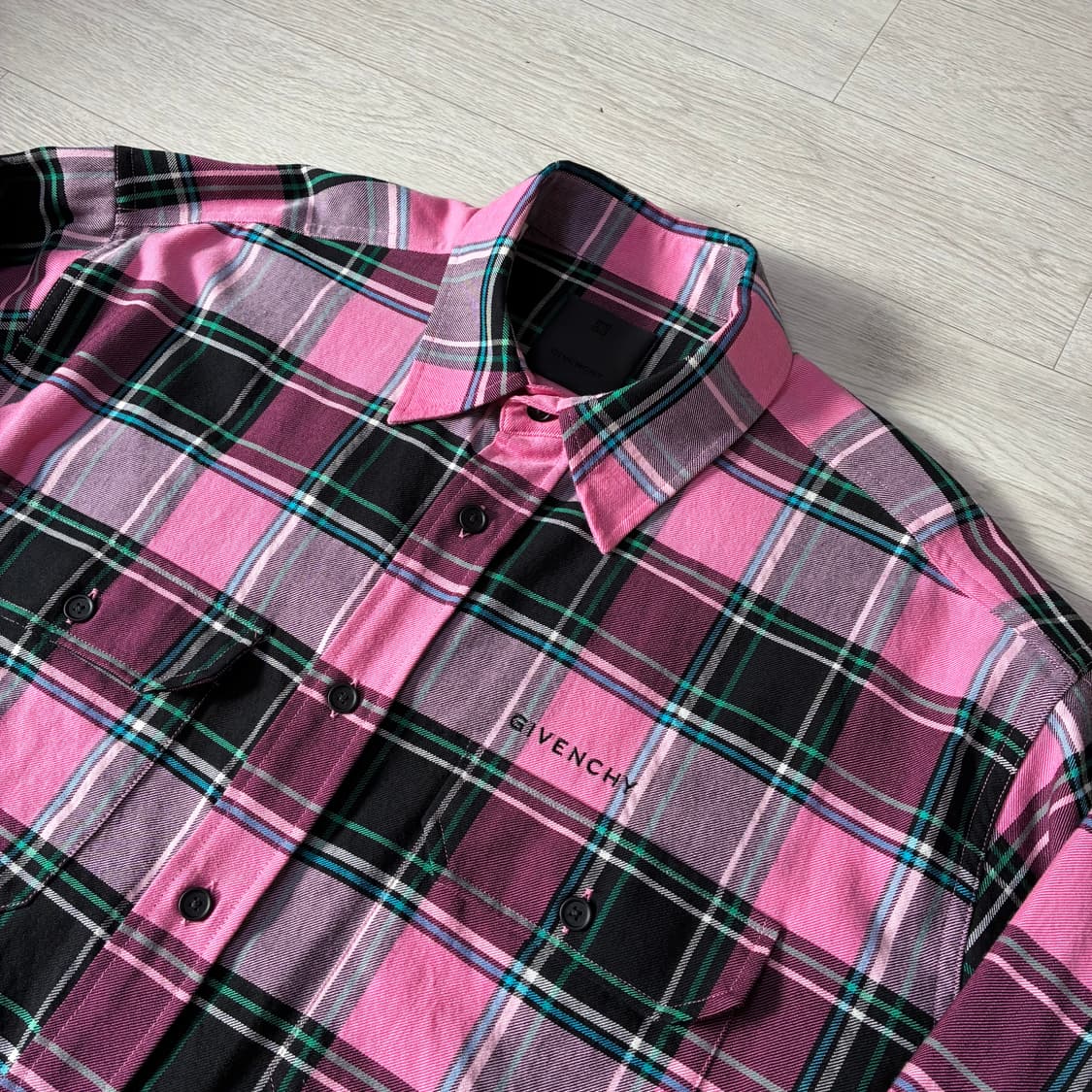 [41] 지방시 오버사이즈 울 체크 셔츠 상품이미지2