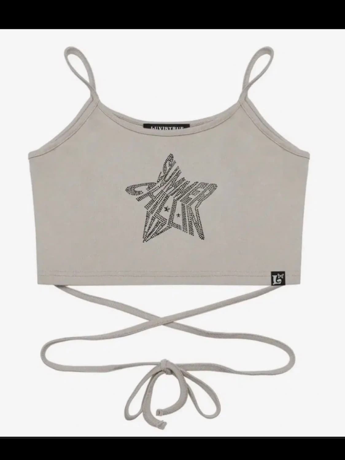 러브이즈트루 별 크롭 핫픽스 나시 상품이미지2