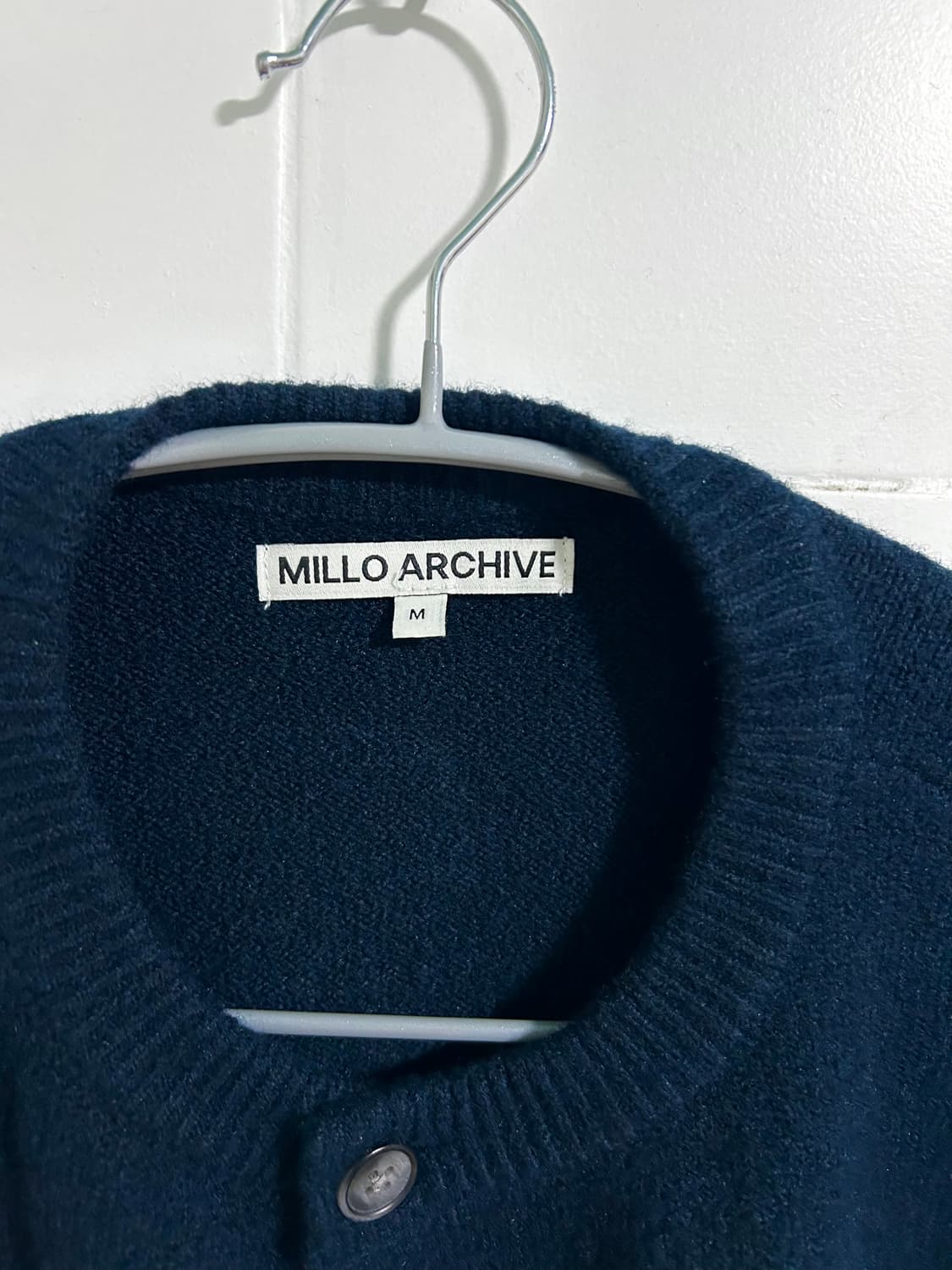 밀로아카이브 크롭 가디건 네이비 M 상품이미지2