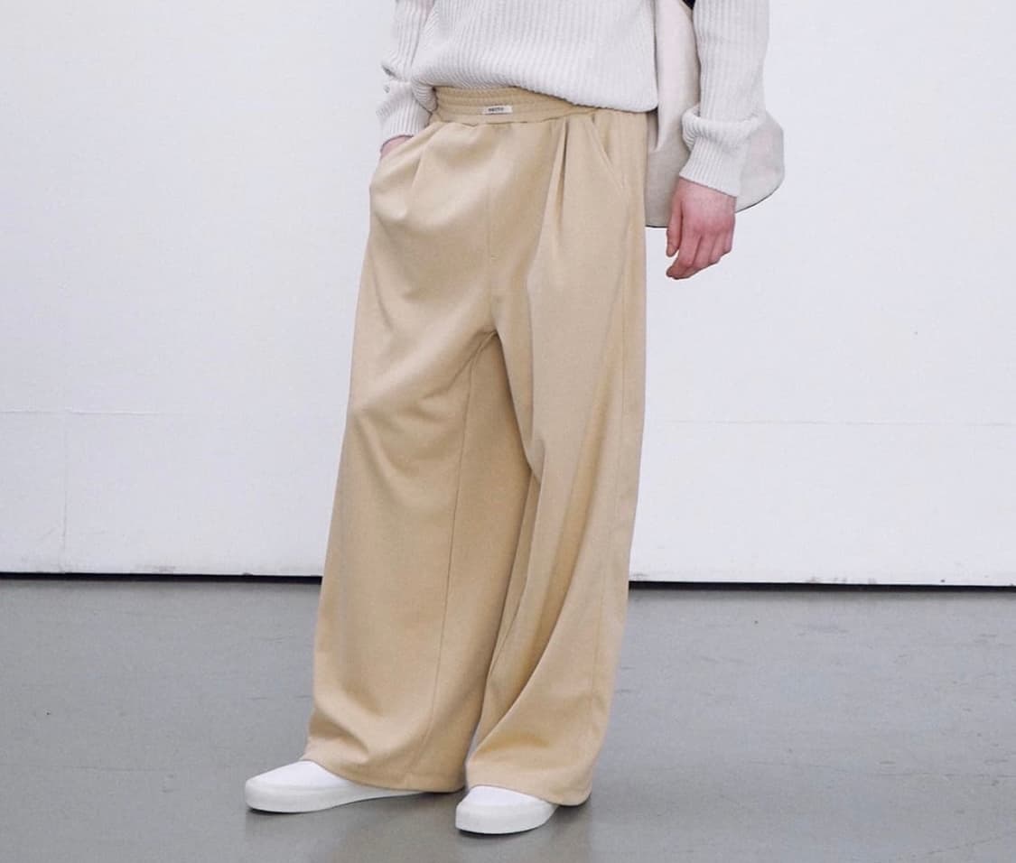 RECTO 렉토 24S/S 트리콧 더블와이드 트레이닝 팬츠 베이지 M / 상품이미지1