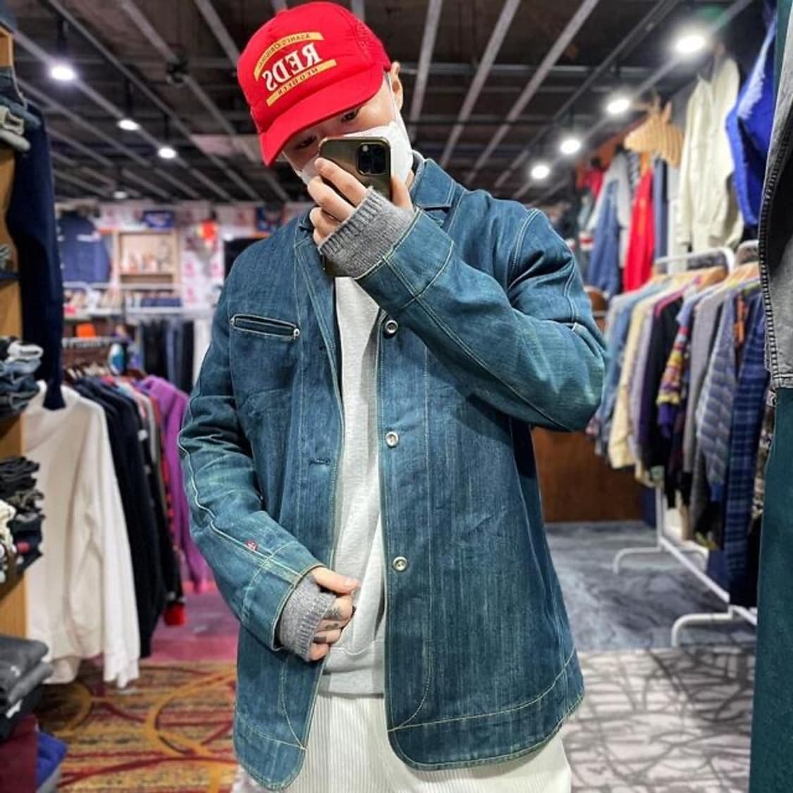 00's 리바이스 엔지니어드 데님 자켓 (M) 상품이미지1