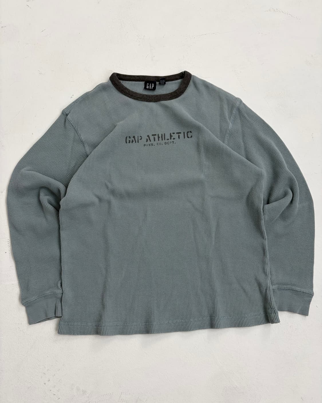 90s Gap Thermal Tee (dusty blue) 상품이미지1