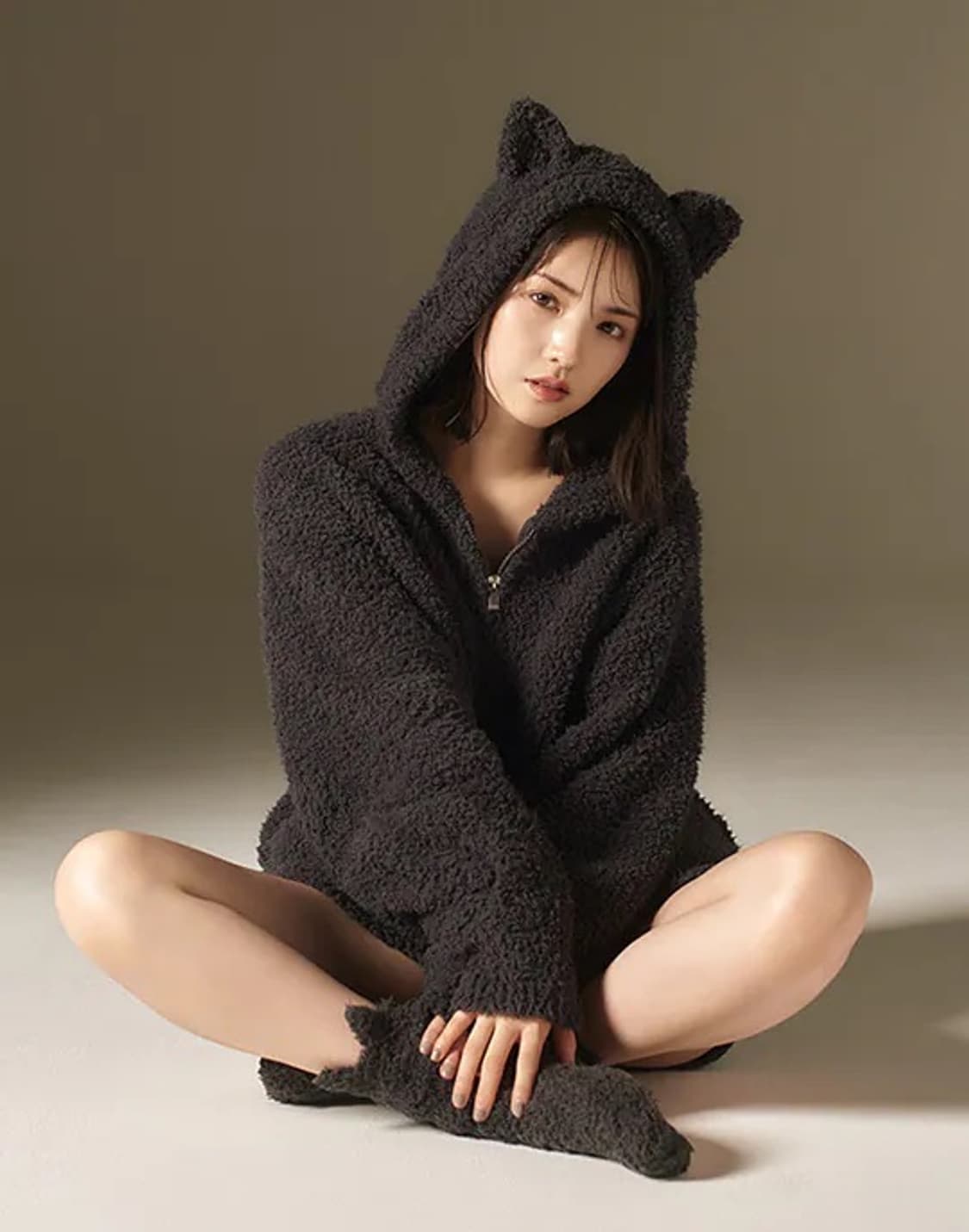 젤라또피케 할로윈 한정 고양이 귀 후드집업 상품이미지2