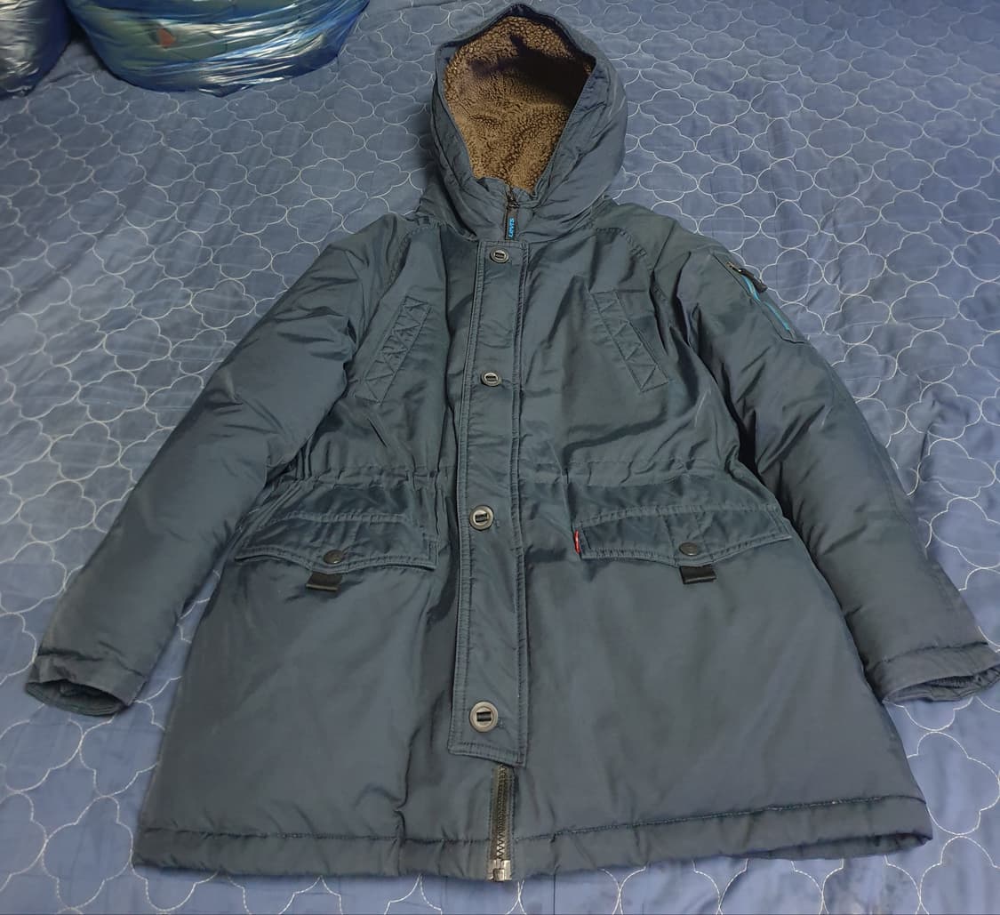 (빈티지)리바이스 사파리 다운 파카 네이비 (M) 상품이미지1