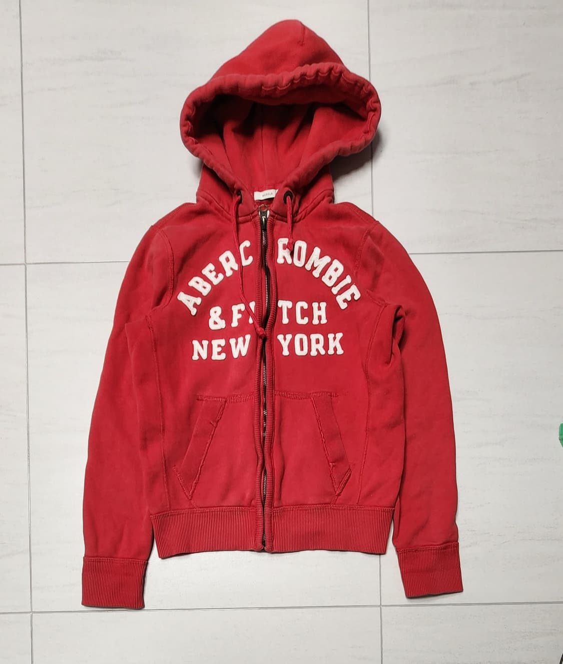 빈티지 아베크롬비 레드 후드집업 s 상품이미지1