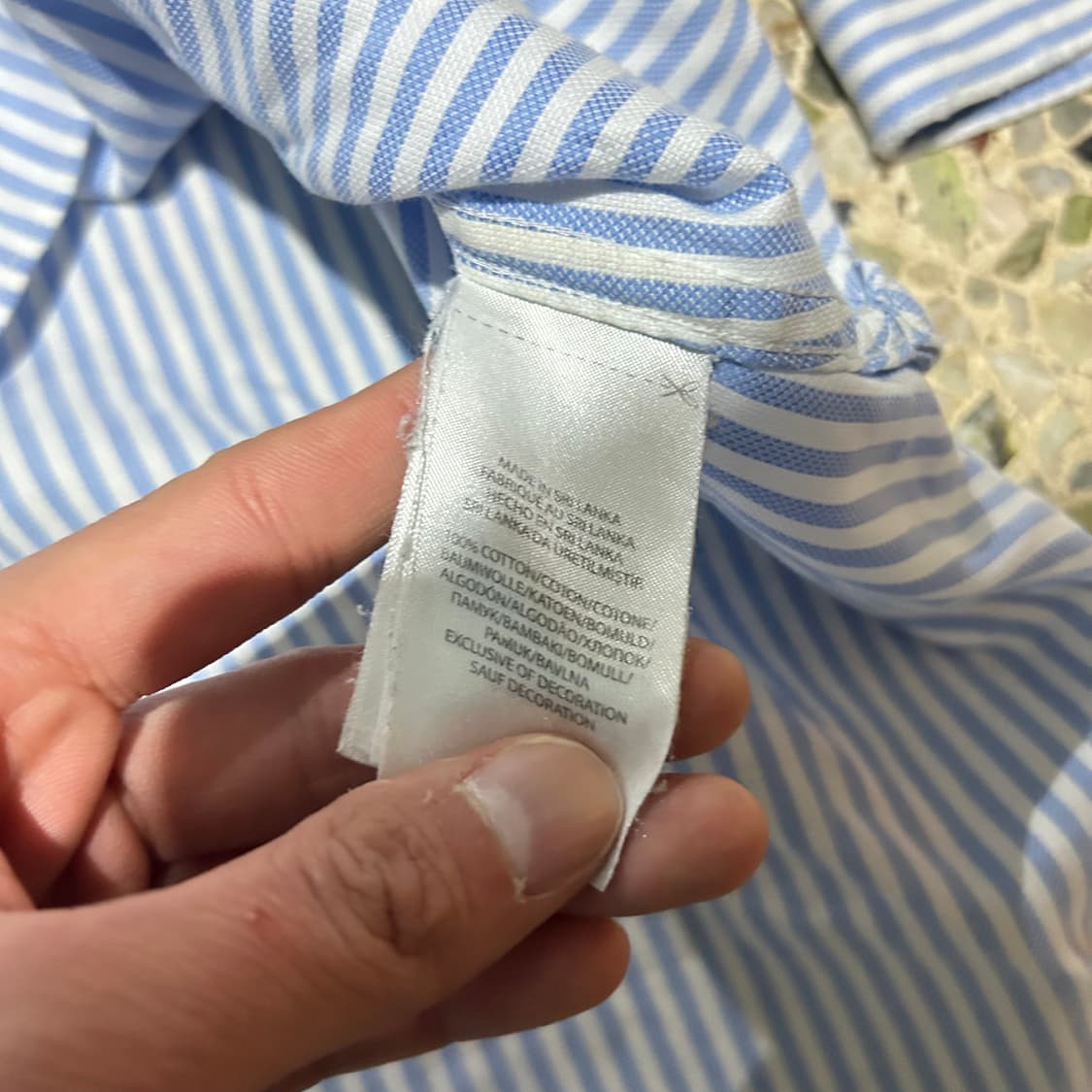 폴로 랄프로렌(Polo Ralph Lauren) 하늘색 스트라이프 셔츠 상품이미지6