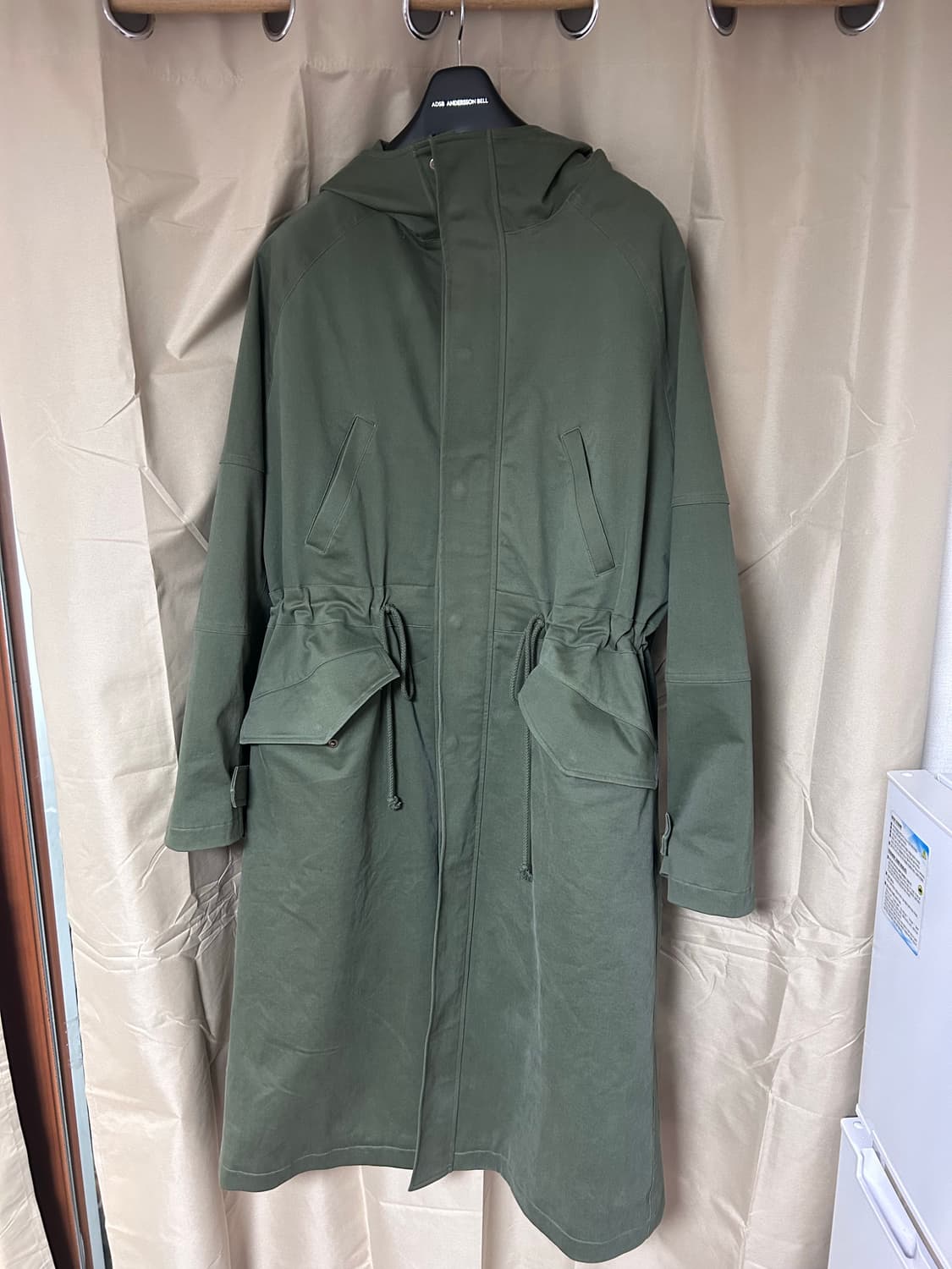 Yiyae 이예 몰스킨 후드 롱파카 카키 m 상품이미지7